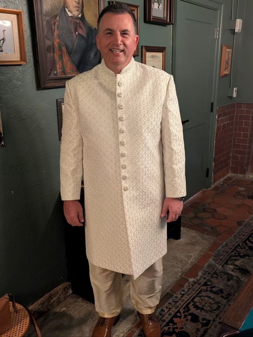 Men's Formal Indian Wedding Attire - Size 48 Jacket